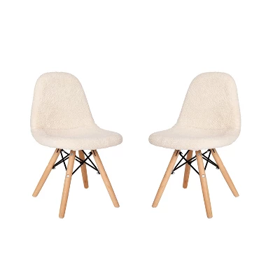 Merrick Lane Set Of 2 Children's Lyon Faux Shearling Accent Chairs, Modern Accent Chair For Bedroom, Entryway, And Living Room 11 Merrick Lane Set Of 2 Children's Lyon Faux Shearling Accent Chairs, Modern Accent Chair For Bedroom, Entryway, And Living Room - Image 9