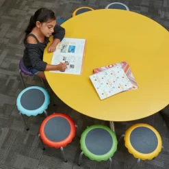 ECR4Kids Daisy Stackable Stool Set, Flexible Seating, 17in Seat Height, 8-Piece -Child Furniture Store GUEST 7cff08d5 d285 4e65 9fae 65ce83f1cb2d