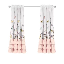 2pc Flutter Butterfly Window Curtain Set Pink - Lush Décor -Child Furniture Store GUEST 7d0df101 7c22 45de 9c13 35be28f9468a