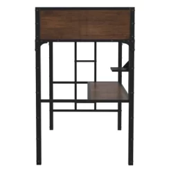 Twin Navii Industrial Loft Bed Black - HOMES: Inside + Out -Child Furniture Store GUEST 8026f4f5 0e50 4c76 a13d 5c6f5bc8707a