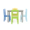 5pc Kids' Wood Table And Chair Set Green/Blue/Gray - Humble Crew -Child Furniture Store GUEST 81b4d9d7 e4bd 47e8 ad13 b80e1a6ea2e7