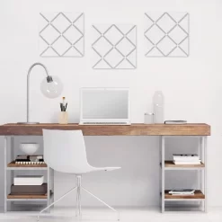 Sweet Jojo Designs Photo Memo Board (13"x13") - White & Gray Hotel