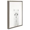 24" X 18" Hairy Alpaca Framed Canvas Art - Uniek -Child Furniture Store GUEST 82296b0f d1b5 489e 97dc 2237545787f9