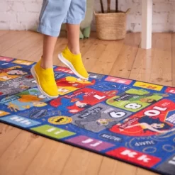 KC CUBS | Justice League Boys & Girls Kids Hopscotch Number Counting Educational Learning & Game Nursery Bedroom Classroom Rug Carpet, 2' 7" X 6' 0" 15 KC CUBS | Justice League Boys & Girls Kids Hopscotch Number Counting Educational Learning & Game Nursery Bedroom Classroom Rug Carpet, 2' 7" X 6' 0" -Child Furniture Store GUEST 83f8e841 2546 43ca a318 fc3e8f347011