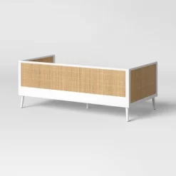 Rattan And Wood Kids' Daybed White - Pillowfort™ -Child Furniture Store GUEST 8444560c 58cf 4c96 81de faa1dbba6859