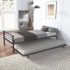 Twin Over Twin Metal Bunk Bed With Trundle Bed And Ladders-ModernLuxe -Child Furniture Store GUEST 8492d40e 4210 4832 8ba4 a96f9a8c9c14
