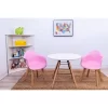 3pc Modern Kids' Table And Chair Set With Beech Legs Pink - Gift Mark -Child Furniture Store GUEST 85209b2b 7500 4e67 987f cecf58ba485e