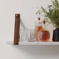 Brandon Vintage Matte Faux Marble Wall Shelf Brown - Nathan James 12 Brandon Vintage Matte Faux Marble Wall Shelf Brown - Nathan James -Child Furniture Store GUEST 854810bb 6ad0 45a3 a187 45090e904d8a