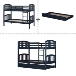 Ulysses Bunk Beds With Trundle Blue - South Shore -Child Furniture Store GUEST 85ae5219 7c3a 47a1 a8ce 6a405639f94c