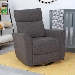 SECOND STORY HOME Soho Swivel Recliner Chair - Dark Gray -Child Furniture Store GUEST 8653e1d9 3ff3 4180 906f 29cdfe9e6d6b