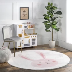 NuLOOM Crystal Rabbit Kids Machine Washable Area Rug