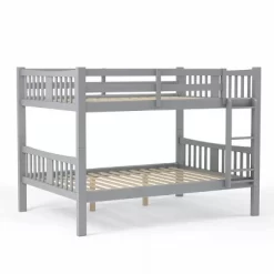 HOMES: Inside + Out Twin Over Twin Kids' Clare Bunk Bed Gray - IoHOMES -Child Furniture Store GUEST 866af7f7 4a3e 416d 99e1 b2d7e1d7a2f6
