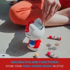 Silver Buffalo Sanrio Hello Kitty 6-Inch Ceramic Figural Coin Bank Storage 10 Silver Buffalo Sanrio Hello Kitty 6-Inch Ceramic Figural Coin Bank Storage -Child Furniture Store GUEST 88f0de1e 7d78 4ada ae32 c10b78f33ef8