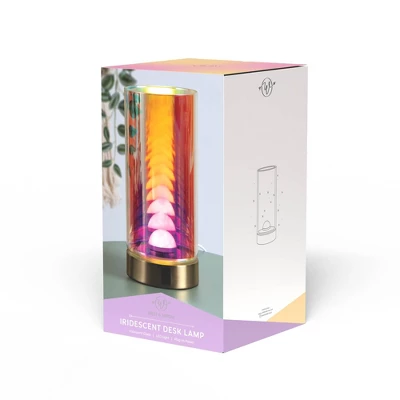 Teen Iridescent Cylinder LED Novelty Table Lamp - West & Arrow 5 Teen Iridescent Cylinder LED Novelty Table Lamp - West & Arrow - Image 3