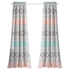 Elephant Striped Window Curtain Panels - Lush Décor -Child Furniture Store GUEST 8c18f77f 5335 4470 828c 9a2f6ee62214