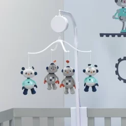 Bedtime Originals Robbie Robot Musical Baby Crib - Gray -Child Furniture Store GUEST 8c4dcbec 855d 4bb7 88b0 205d1266241b