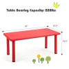 Costway Kids Plastic Rectangular Learn And Play Table Playroom Kindergarten Home Red -Child Furniture Store GUEST 8deae942 0603 45dc 9520 276a9f902a70