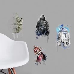 RoomMates Star Wars Iconic Watercolor Peel And Stick Wall Decals 2 Sheets