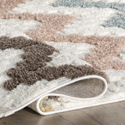 Sage Wavy Stripes Kids Tassel Area Rug 5 Sage Wavy Stripes Kids Tassel Area Rug - Image 3