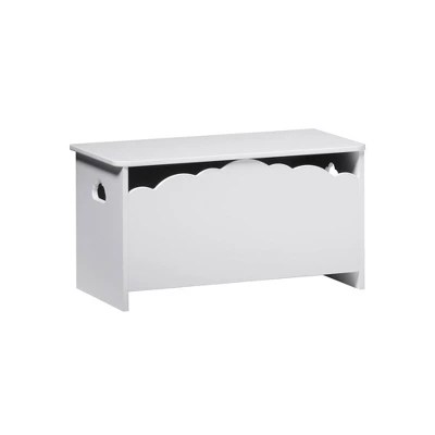 Modern Transitional Clouds Youth Toy Chest Trunks White - Saracina Home 5 Modern Transitional Clouds Youth Toy Chest Trunks White - Saracina Home - Image 3