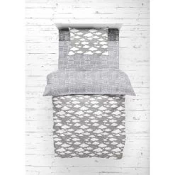 Bacati - Clouds In The City White/Gray 4 Pc Toddler Bedding Set -Child Furniture Store GUEST 91ce8511 3069 4dff a7bf badadb0b5138