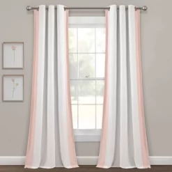 40"x84" Kids' Block Border 100% Lined Grommet Blackout Single Window Curtain Panel - Lush Décor -Child Furniture Store GUEST 94af23bb 1423 4920 89ef 0eef571dd944