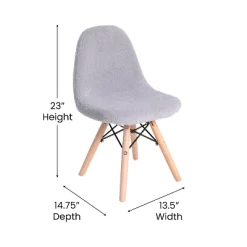 Flash Furniture Zula Kid's Set Of 2 Modern Padded Armless Faux Shearling Accent Chairs With Beechwood Legs -Child Furniture Store GUEST 95951fea 39e4 44e3 af5d 8b0a6f8ee0db 1