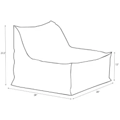 Armless Lounge Kids' Chair Gray - Pillowfort™ -Child Furniture Store GUEST 966b9091 5c5b 4f7f 8216 3d51e3ee45b1