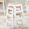 Melissa & Doug Wooden Stools - Set Of 4 - White/Natural -Child Furniture Store GUEST 96fd431b 73e9 4b2f 85f3 ae71c959a861