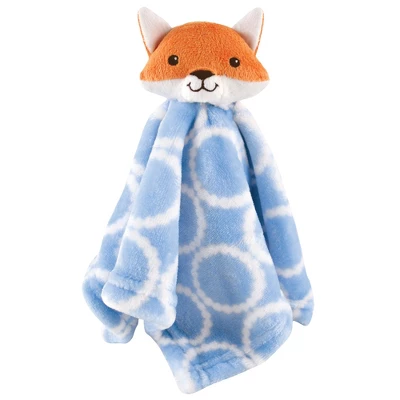 Hudson Baby Infant Boy Plush Blanket With Security Blanket, Blue Fox, One Size 4 Hudson Baby Infant Boy Plush Blanket With Security Blanket, Blue Fox, One Size - Image 2