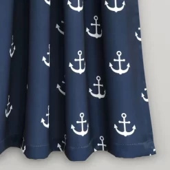 52"x63" Anchor Room Darkening Window Curtain Panels Navy - Lush Décor -Child Furniture Store GUEST 9acbed53 8e4d 4793 bb61 1f4801a8b755