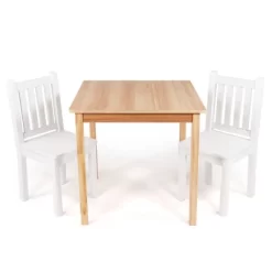 3pc Journey Big Kids' Table And Chair Set Tan - Humble Crew