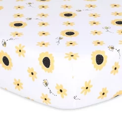 The Peanutshell Fitted Crib Sheets For Girls, Yellow And Black Sunflower - 4pk -Child Furniture Store GUEST 9bf54f22 7978 44b4 8d60 2930f2896f0d
