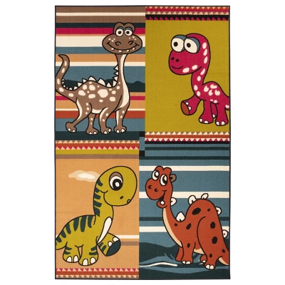Dinoventure Dinosaurs Non-Slip Kids Playroom Decor Washable Indoor Area Rug By Blue Nile Mills 14 Dinoventure Dinosaurs Non-Slip Kids Playroom Decor Washable Indoor Area Rug By Blue Nile Mills - Image 12