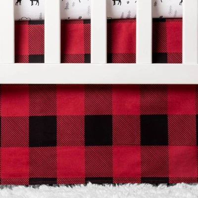 Crib Bedding Set Trend Lab Red Black 5 Crib Bedding Set Trend Lab Red Black - Image 3