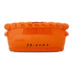 Silver Buffalo Friends Central Perk Orange Couch Figural Coin Bank Storage | Toynk Exclusive