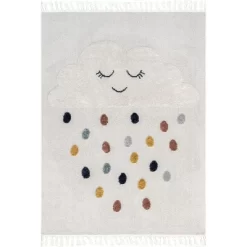 NuLOOM Marleigh Raindrop High-Low Kids Tasseled Area Rug -Child Furniture Store GUEST a32150c6 3f44 4844 8eb4 f4086a297a5b
