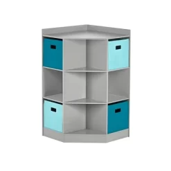 5pc Kids' Corner Cabinet Set With 4 Bins Set - RiverRidge Home -Child Furniture Store GUEST a353ee9c 5907 4aea a57e fde9c7fe936f
