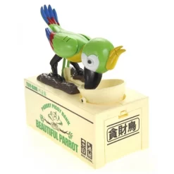 Insten Parrot Piggy Bank Robotic Coin Munching Toy Money Box, Green, 6.6x6.5 Inches -Child Furniture Store GUEST a53d7341 25ad 4fd6 9fb3 5fce180b8f83