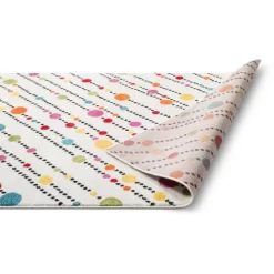 Well Woven Modern Dandy Dots Stripes Bright Kids Room Carpet Soft Durable White Area Rug -Child Furniture Store GUEST a5e8e9ca 75fb 45f8 9d8e 47266558da2c