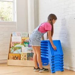 ECR4Kids Linking Stools, Children's Stackable Seat, Portable Floor Table, 4-Piece -Child Furniture Store GUEST a61e600e a5e5 4376 b4b1 2855e65b82f4