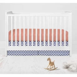 Bacati - Emma Coral Mint Navy 10 Pc Crib Bedding Set With Long Rail Guard Cover -Child Furniture Store GUEST a65c34a6 7b31 48fb b945 acf8da8cd276