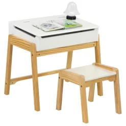 Costway Kids Table & Chair Set Wooden Activity Art Study Desk W/Storage Space -Child Furniture Store GUEST a742e593 843e 433b 9f6f f19d853f907d