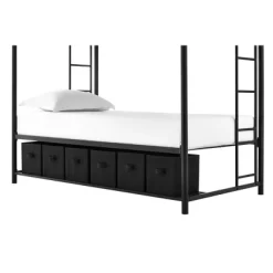 Twin Betony Bunk Bed With Storage Bins Black - Room & Joy -Child Furniture Store GUEST a7b818c2 dad0 4862 8bc1 6f15649c0cf5