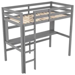 Twin Size Loft Bed With Desk, Shelves, And Ladder-ModernLuxe -Child Furniture Store GUEST a806c0b9 554e 4ff0 a1b3 c9693b220dd6