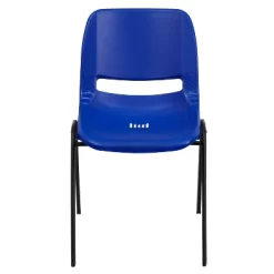 Flash Furniture HERCULES Series 440 Lb. Capacity Kid's Navy Ergonomic Shell Stack Chair With Black Frame And 14" Seat Height -Child Furniture Store GUEST a855cb22 e963 45f0 be67 b2981d02c2bc