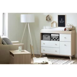 Yodi 2 Drawer Nightstand Soft Elm/White - South Shore -Child Furniture Store GUEST a9755bae 4bbf 4c96 bef8 1f628cfd7501
