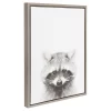 Raccoon Framed Canvas Art Gray (24"x18") - Uniek -Child Furniture Store GUEST aaad48de c896 4f12 95e3 2ecd1a48b66c