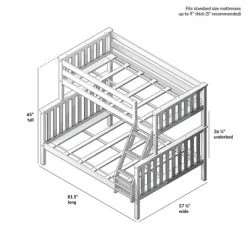 Max & Lily Twin Over Full Bunk Bed -Child Furniture Store GUEST ac7b58a4 80aa 4e85 a31c 0eef8f7c1c4e