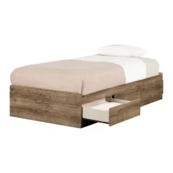 Arlen Mates Bed With 3 Drawers Weathered Oak - South Shore -Child Furniture Store GUEST ac891cdf 3d95 4278 a755 da1bc80a6804